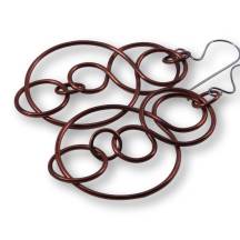 Windsong Jewellery Design Copper Intertwined Link Earrings